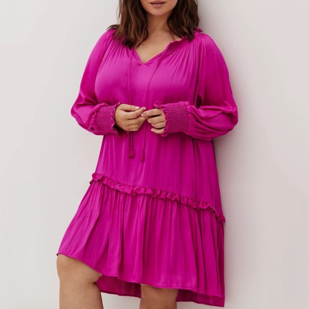 Anthropologie Magenta Tunic Dress | Never Been Worn | Size Small